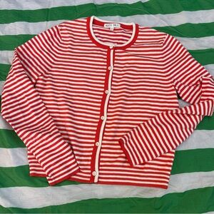 ALEX MILL striped cardigan cotton button up